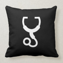 Stethoscope Pictogram Throw Pillow
