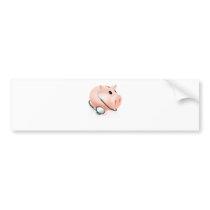 Stethoscope piggy bank bumper sticker