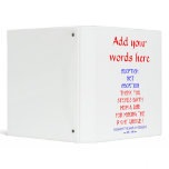 Steve "Adoption not Abortion..." 3 Ring Binders