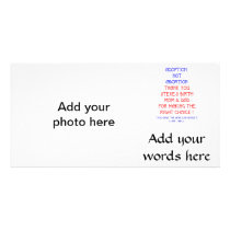Steve "Adoption not Abortion..." Picture Card
