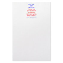 Steve "Adoption not Abortion..." Stationery
