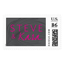 Steve and Kara Feather Monogram Postage
