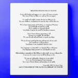 STEVE VEGA POETRY PLAQUE plaques