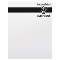 Steven Johnson Stinks Skunk Awareness Design Customized Letterhead