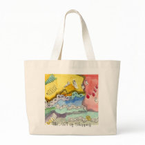 Steve's Abstract Doodle Canvas Bags