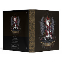 stevie, star, angel, fairy, art, fantasy, rock, tattoo, myka, jelina, faery, faerie, fairies, angels, Binder with custom graphic design