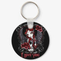 Stevie I Love You Angel Valentin's Day Keychain