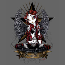 Stevie Super Star Angel Myka Jelina Art t-shirts