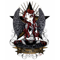 Stevie Super Star Angel Myka Jelina Art t-shirts by mykajelina Stevie Super Star Angel Myka Jelina Art t-shirts