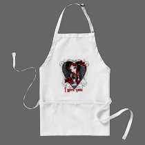 Stevie Valentine's Day I Love You Angel Apron