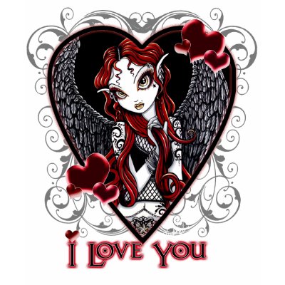 love you angel. Stevie Valentine's Day I Love You Angel Top T Shirts by mykajelina