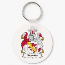 Steward Family Crest keychains by coatsofarms Steward Family Crest keychains