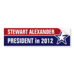 Stewart Alexander in 2012 Bumper Sticker