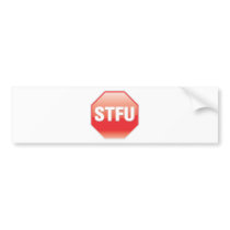 STFU BUMPER STICKER