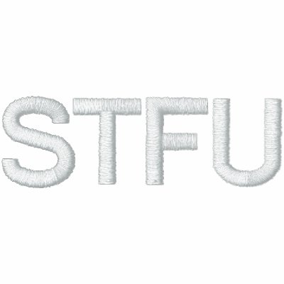 STFU EMBROIDERED HOODED SWEATSHIRT by OffLine