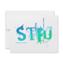 STFU invitations by captainjoekickass STFU invitations