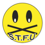 STFU Sticker