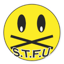 STFU Sticker