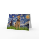 Stgarry Night - Airedale Terrier (#1) cards by masterpiecedogs Stgarry Night - Airedale Terrier (#1) cards