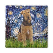 Stgarry Night - Airedale Terrier (#1) Refrigerator Magnet