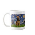 Stgarry Night - Airedale Terrier (#1) mugs by masterpiecedogs Stgarry Night - Airedale Terrier (#1) mugs