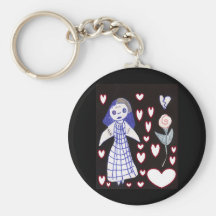 Stich Princess Keychain