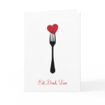 Stick A Fork in My Heart Invitation and Card