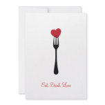 Stick A Fork In My Valentine Invitation