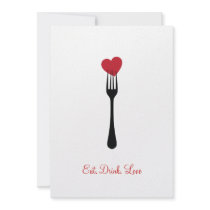 Stick A Fork In My Valentine Invitation