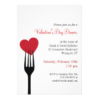 Stick A Fork In My Valentine Invitation
