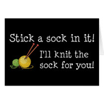 Stick a Sock in it BLACK cards