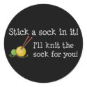 Stick a sock in it! Sticker