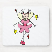 Stick Angel In Pink Mousepad