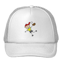 Stick Baseball Player Hat