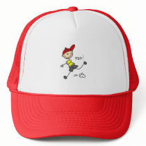 Stick Baseball Run Hat by stick_figures Stick Baseball Run Hat