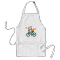 Stick Boy Riding Bicycle aprons