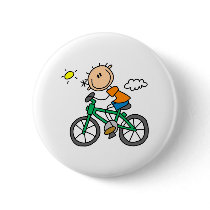 Stick Boy Riding Bicycle buttons by stick_figures Stick Boy Riding Bicycle buttons