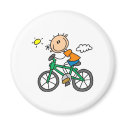Stick Boy Riding Bicycle magnets by stick_figures Stick Boy Riding Bicycle magnets