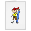Stick Boy with Pencil cards by stick_figures Stick Boy with Pencil cards