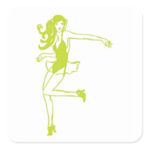 Stick-Chick Sticker
