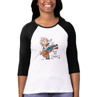 Stick  Cowgirl Riding Bull Tshirts and Gifts shirt