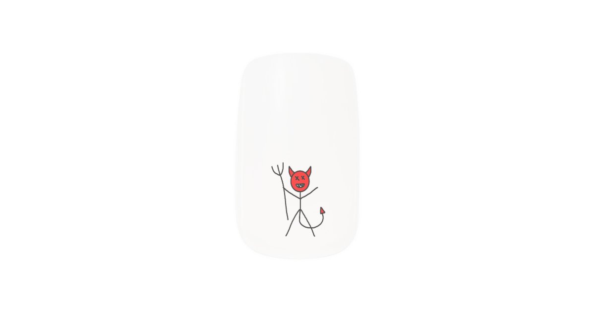 Stick Devil Minx® Nail Wraps Zazzle