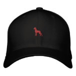 Stick Dogge red 2.7 x 2.59 cm Recolor embroidered hats