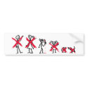 Stick Family - Bad Boy Bumper Sticker