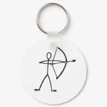 Stick figure archer t-shirts and gifts. keychains by leigh10970 Stick figure archer t-shirts and gifts. keychains