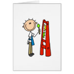 Stick Figure  Artist Greeting Card