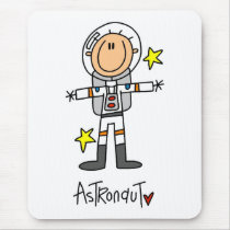 Stick Figure Astronaut T-shirts and Gifts Mouse Mat