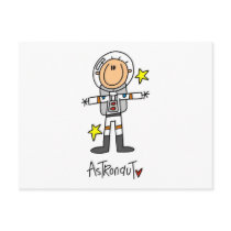 Stick Figure Astronaut T-shirts and Gifts Post Cards