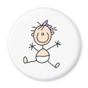 Stick Figure Baby Magnet by stick_figures Stick Figure Baby Magnet