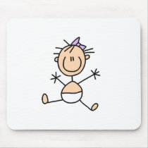 Stick Figure Baby Mousepad by stick_figures Stick Figure Baby Mousepad